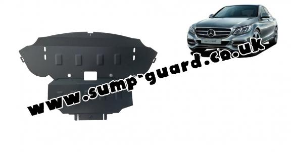 Steel sump guard for Mercedes C-Class W205