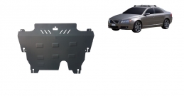 Steel sump guard for the protection of the engine and the gearbox for Volvo S80