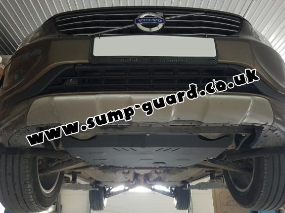 Steel sump guard for the protection of the engine and the gearbox for Volvo S80