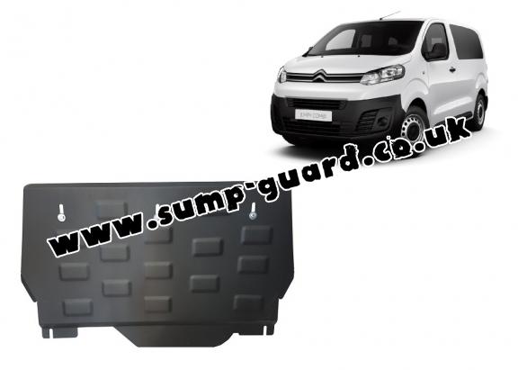 Steel sump guard for Citroen Dispatch MPV