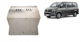 Aluminum sump guard for Volkswagen Transporter T5 Caravelle