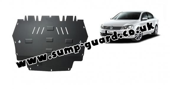 Steel sump guard for VW Passat B7