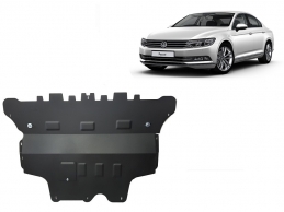 Steel sump guard for VW Passat B8 - manual gearbox