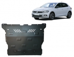 Steel sump guard for VW Polo