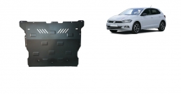 Steel sump guard for VW Polo