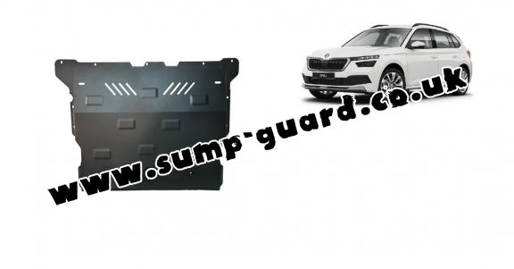 Steel sump guard for Skoda Kamiq