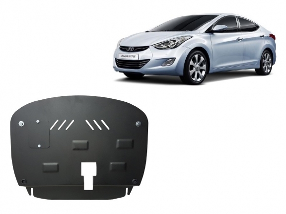 Steel sump guard for Hyundai Elantra 2