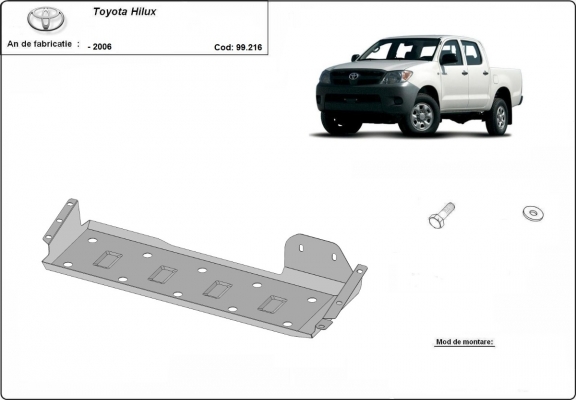 Steel fuel tank guard  for Toyota Hilux 