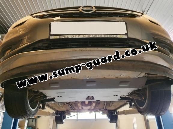 Steel sump guard for Vauxhall Astra K