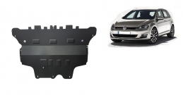 Steel sump guard for the protection of the engine and the gearbox for VW Golf 7 - automatic gearbox