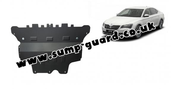 Steel sump guard for Skoda Superb - automatic gearbox