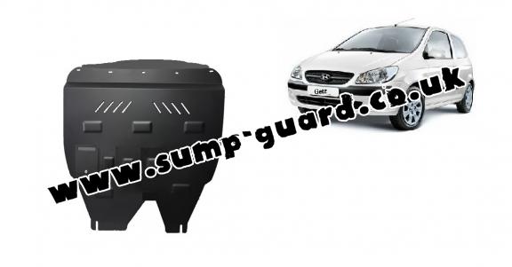 Steel sump guard for Hyundai Getz