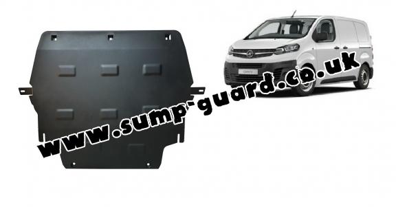 Steel sump guard for Vauxhall Vivaro