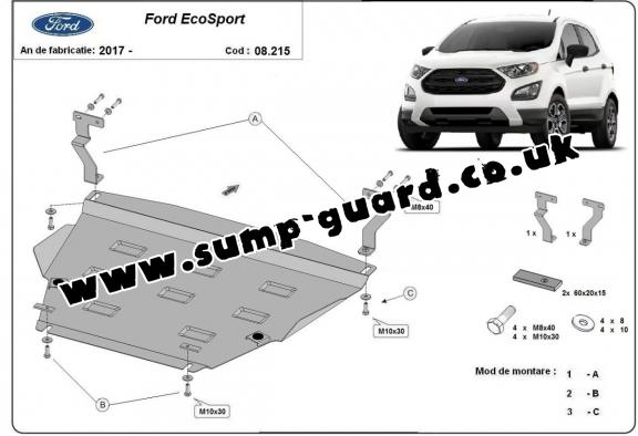 Steel sump guard Ford EcoSport