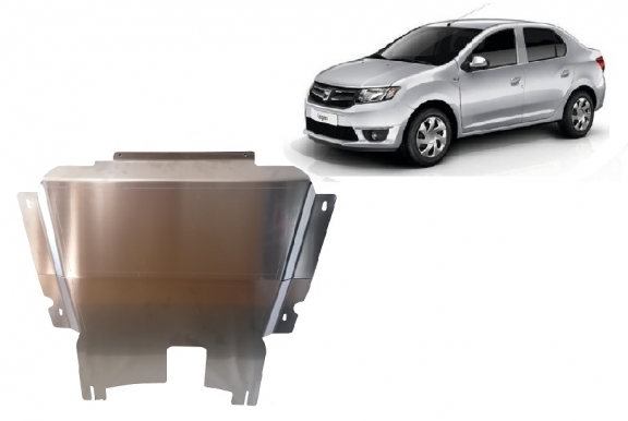 Aluminum sump guard for Dacia Logan 2