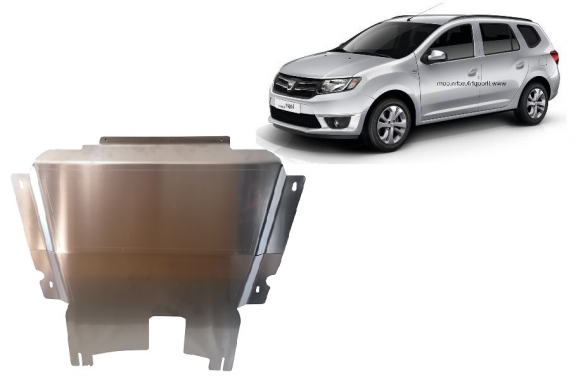 Aluminum sump guard for DACIA LOGAN MCV