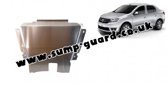 Aluminum sump guard for DACIA LOGAN 2