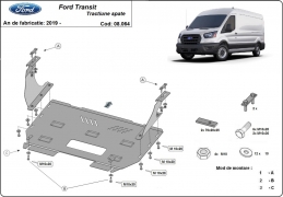 Steel sump guard for Ford Transit - RWD
