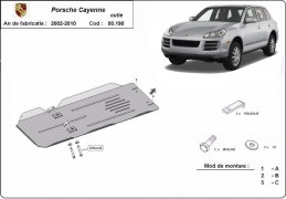Steel manual gearbox guard for Porsche Cayenne