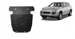 Steel sump guard for Porsche Cayenne