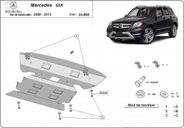 Steel sump guard for  Mercedes GLK X204