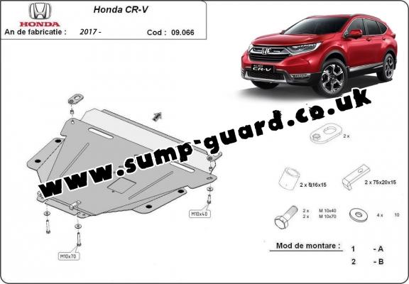 Steel sump guard for Honda CR-V