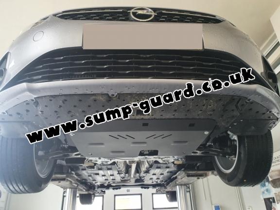 Steel sump guard for Vauxhall Corsa F