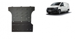 Steel sump guard for the protection of the engine and the gearbox for Mercedes Vito W447 - 2.2D 4X2 