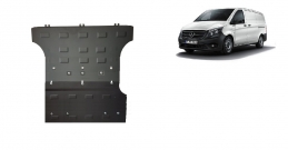 Steel sump guard for the protection of the engine and the gearbox for Mercedes Vito W447 - 4X2 