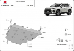 Steel sump guard for Suzuki Across