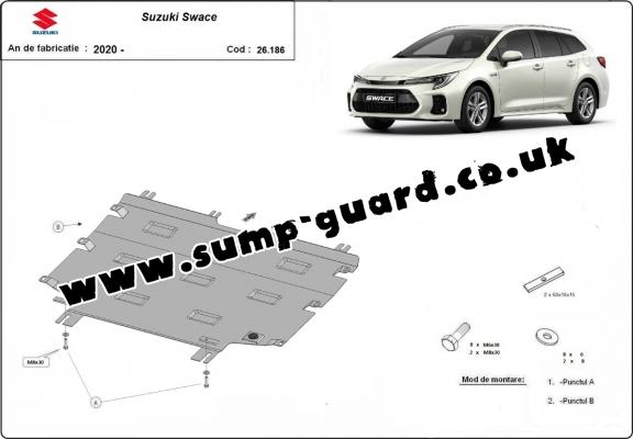 Steel sump guard for Suzuki Swace