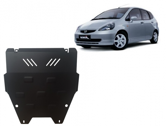 Steel sump guard for Honda Jazz