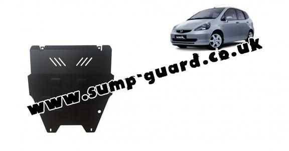 Steel sump guard for Honda Jazz