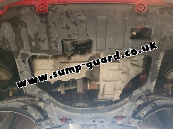 Steel sump guard for Honda Jazz