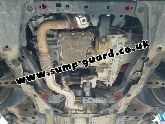 Steel sump guard for Vauxhall Insignia B
