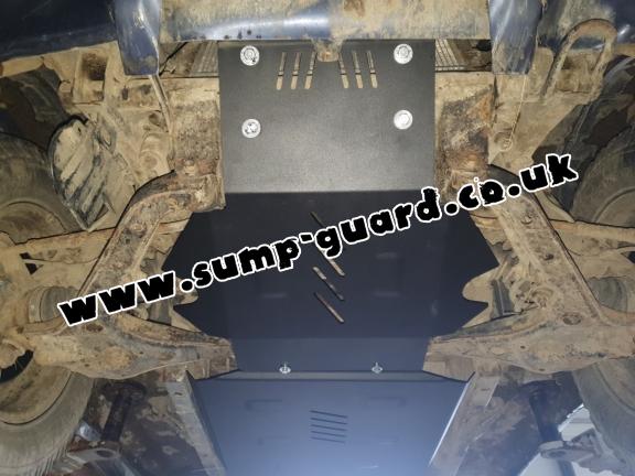 Steel sump guard for Suzuki X90