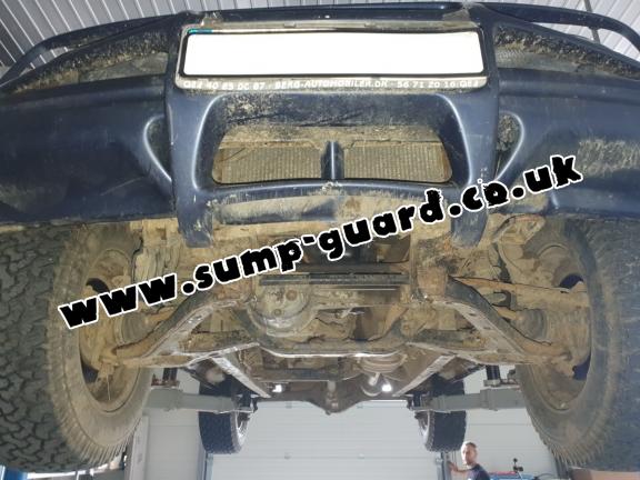 Steel sump guard for Suzuki X90