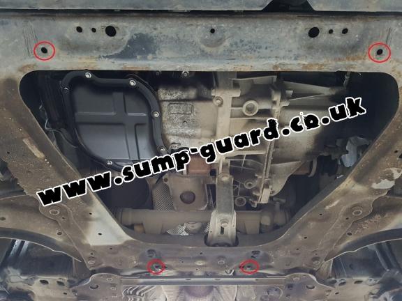 Steel sump guard for Nissan Juke