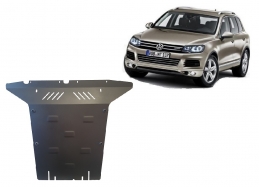 Steel sump guard for VW Touareg 7P