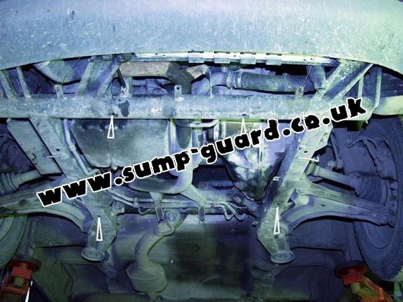 Steel sump guard for the protection of the engine and the gearbox for Mercedes Vito