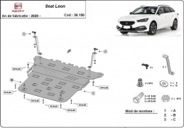 Steel sump guard for Seat Leon