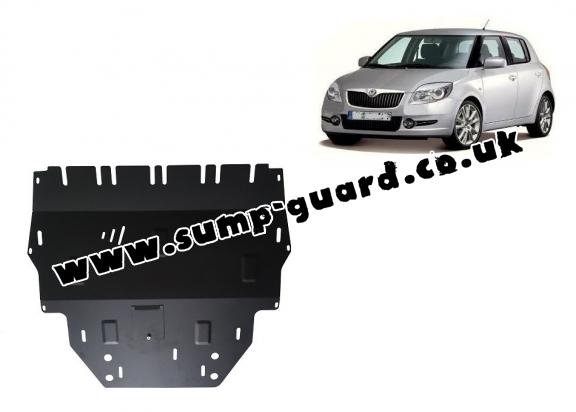 Steel sump guard for Skoda Fabia 2 Diesel