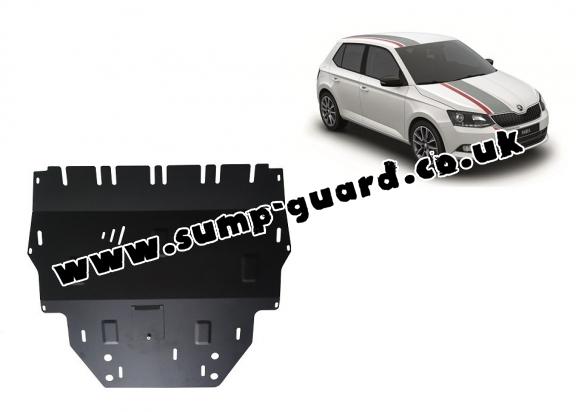 Steel sump guard for Skoda Fabia 3 Diesel