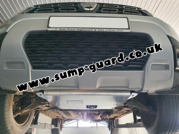 Aluminum sump guard for Dacia Duster