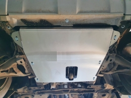 Aluminum sump guard for Dacia Duster