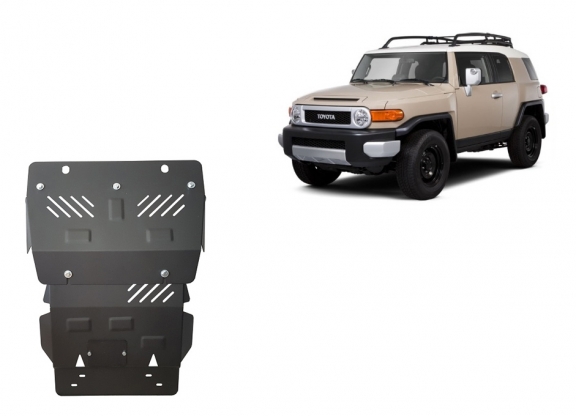 Steel sump guard for Toyota Fj Cruiser