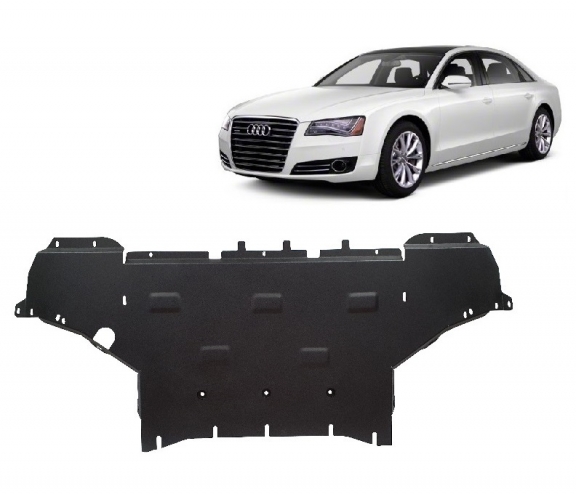 Steel sump guard for Audi A8