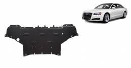 Steel sump guard for Audi A8