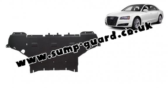 Steel sump guard for Audi A8