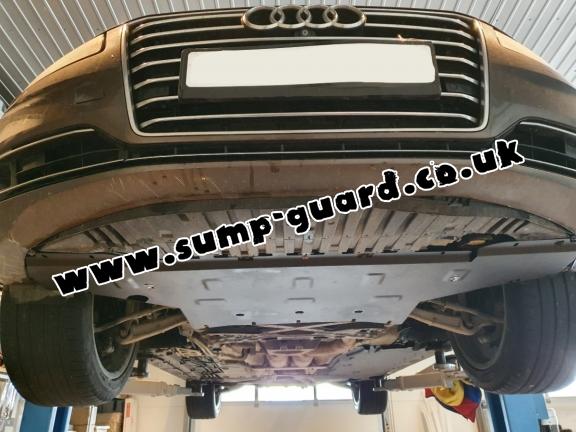 Steel sump guard for Audi A8